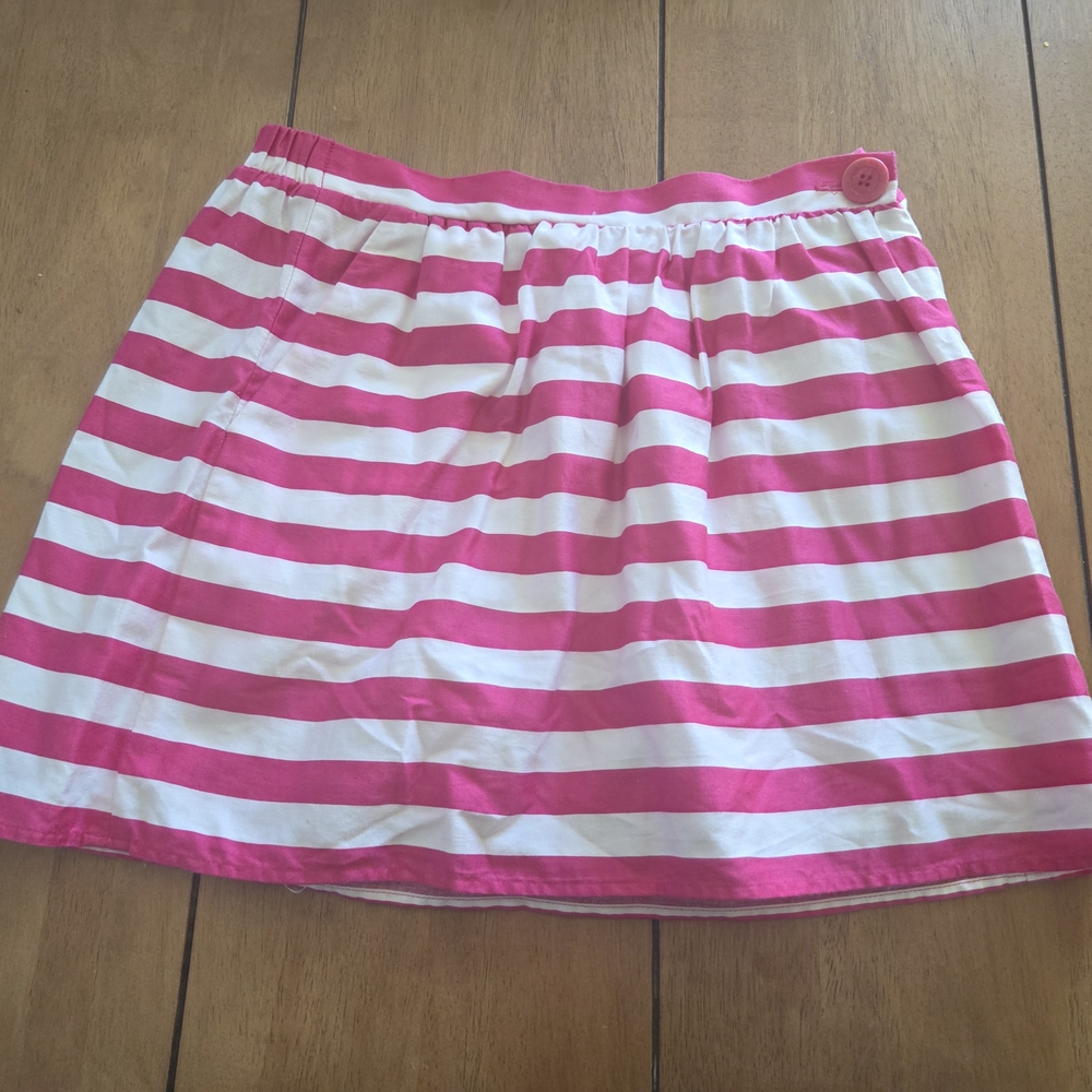 Pink and White Striped Women's Skirt Lilly Pulitzer Small
